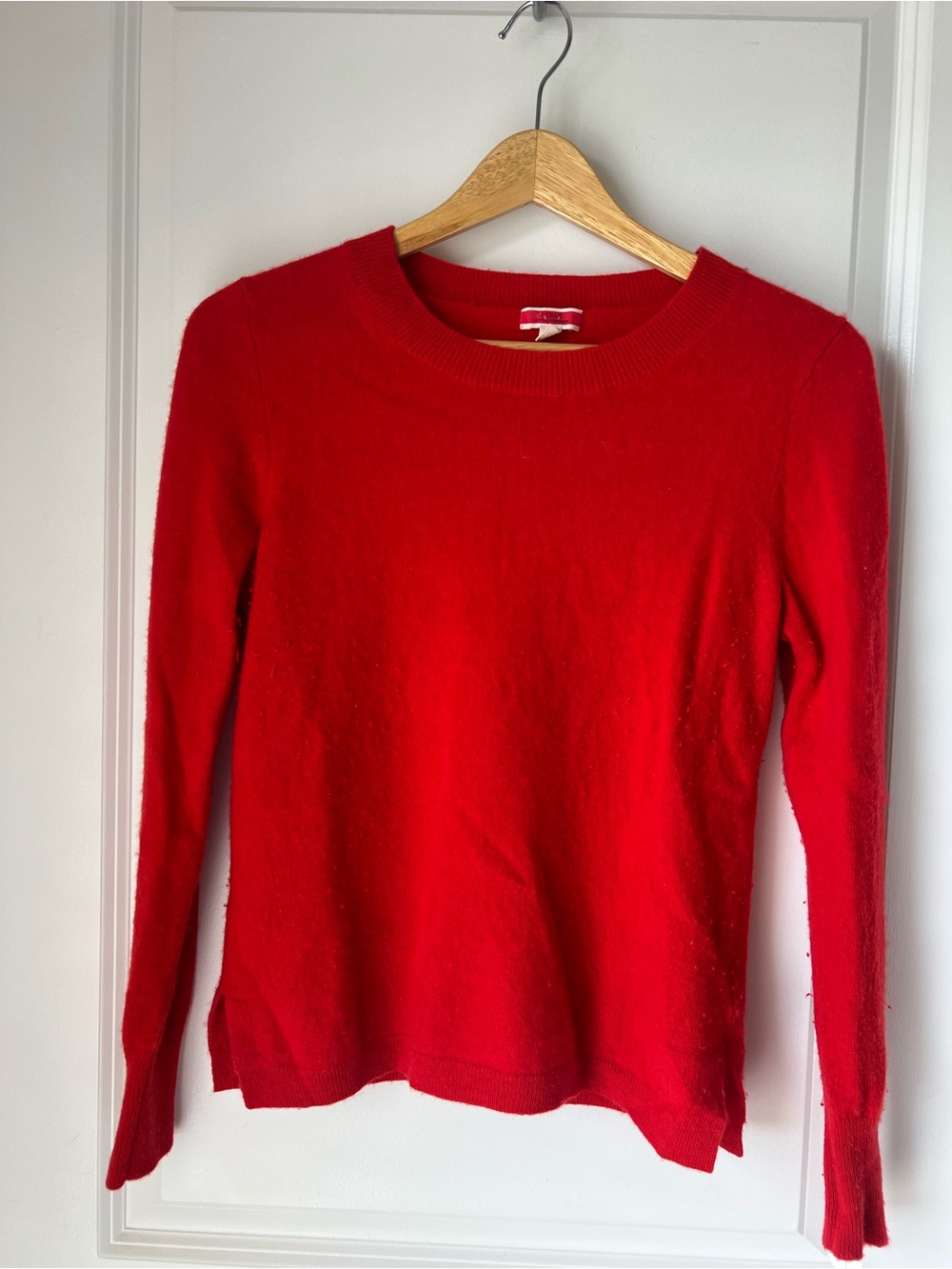 J. Crew Red 100% Cashmere Sweater